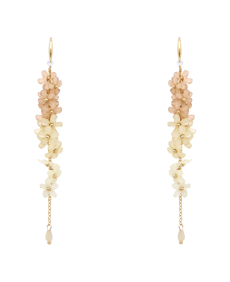 Ombre Liner Flower Earring