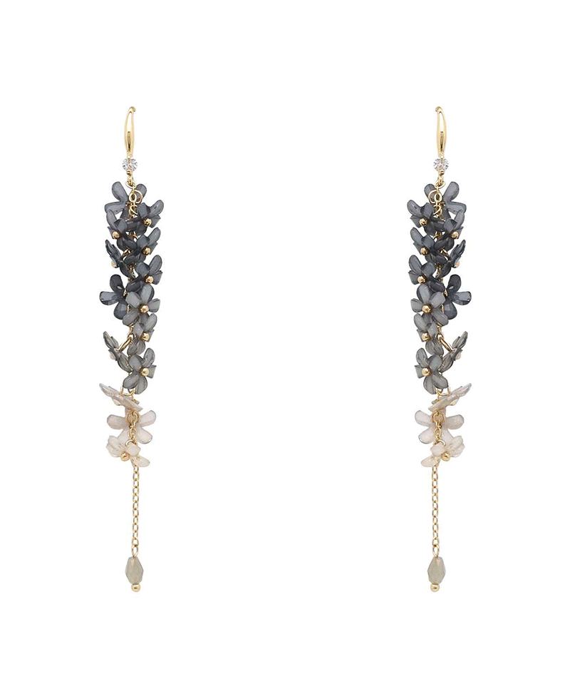 Ombre Liner Flower Earring