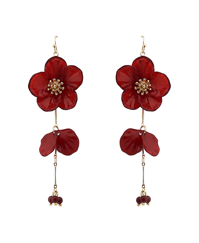 Flower Drop Earring