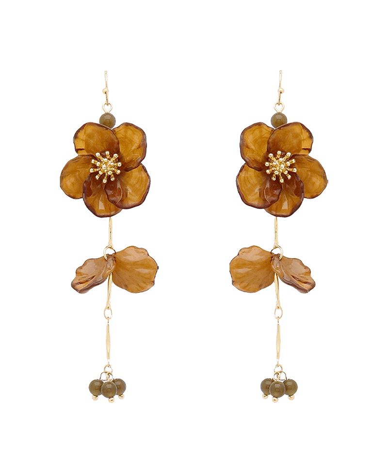 Flower Drop Earring
