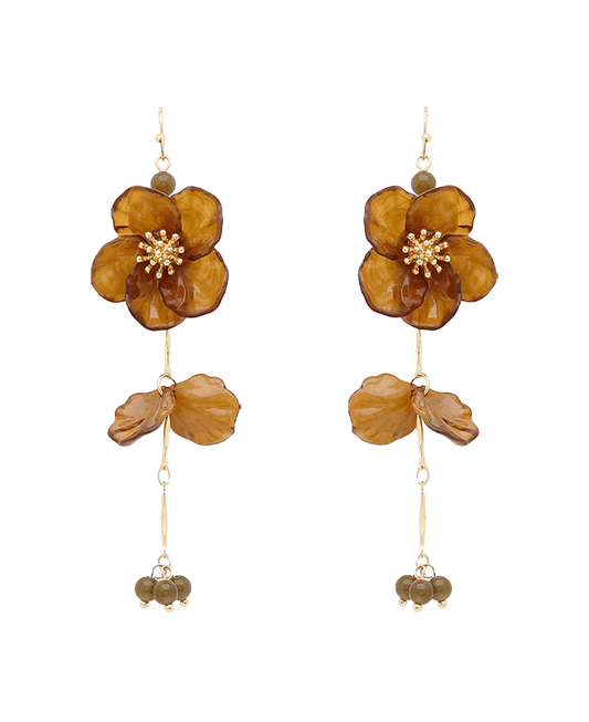 Flower Drop Earring