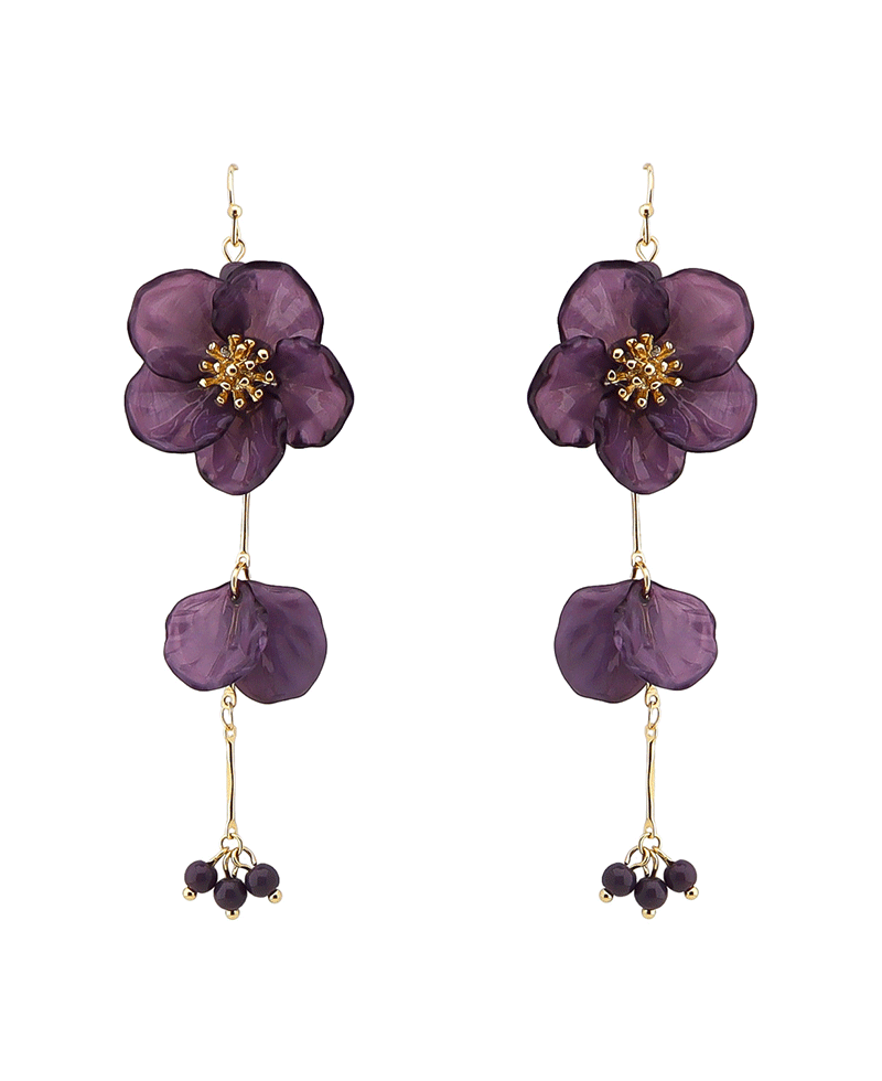 Flower Drop Earring