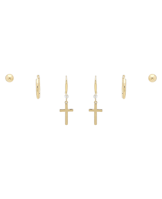 Multi 3 Pair Earring