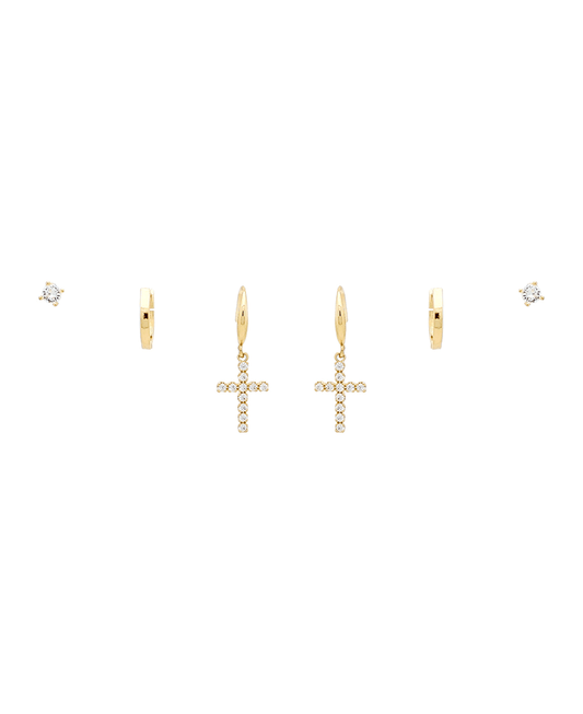 Multi 3 Pair Earring