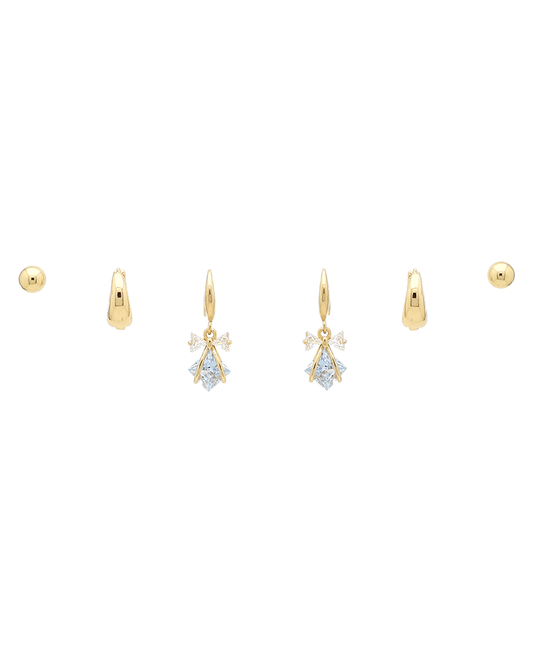 Multi 3 Pair Earring