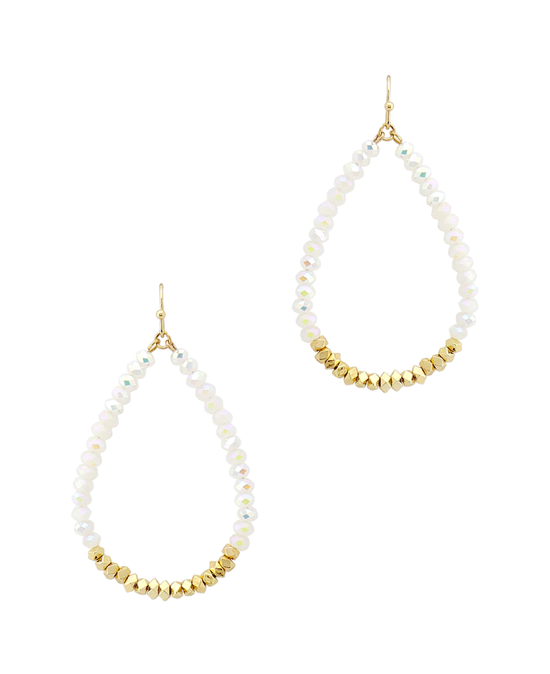 Multi Bead Teardrop Earring