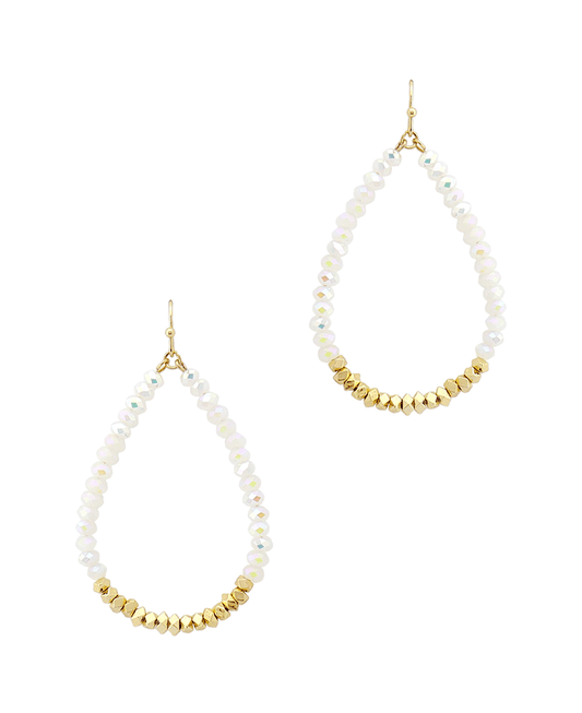 Multi Bead Teardrop Earring