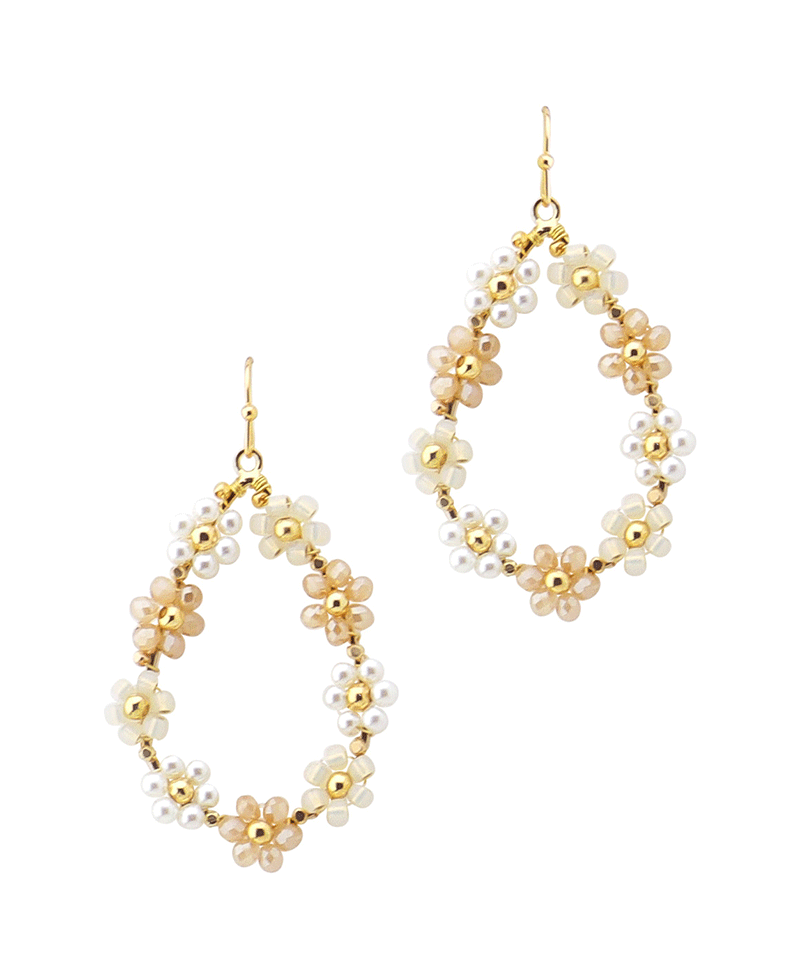 Flower Teardrop Earring