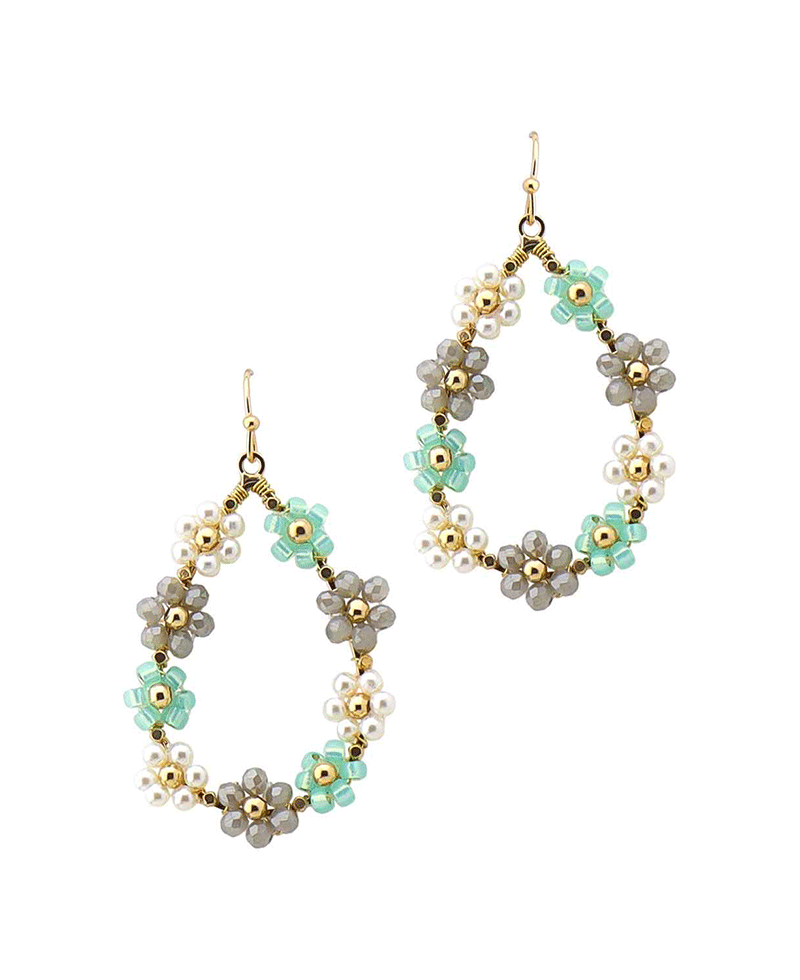 Flower Teardrop Earring