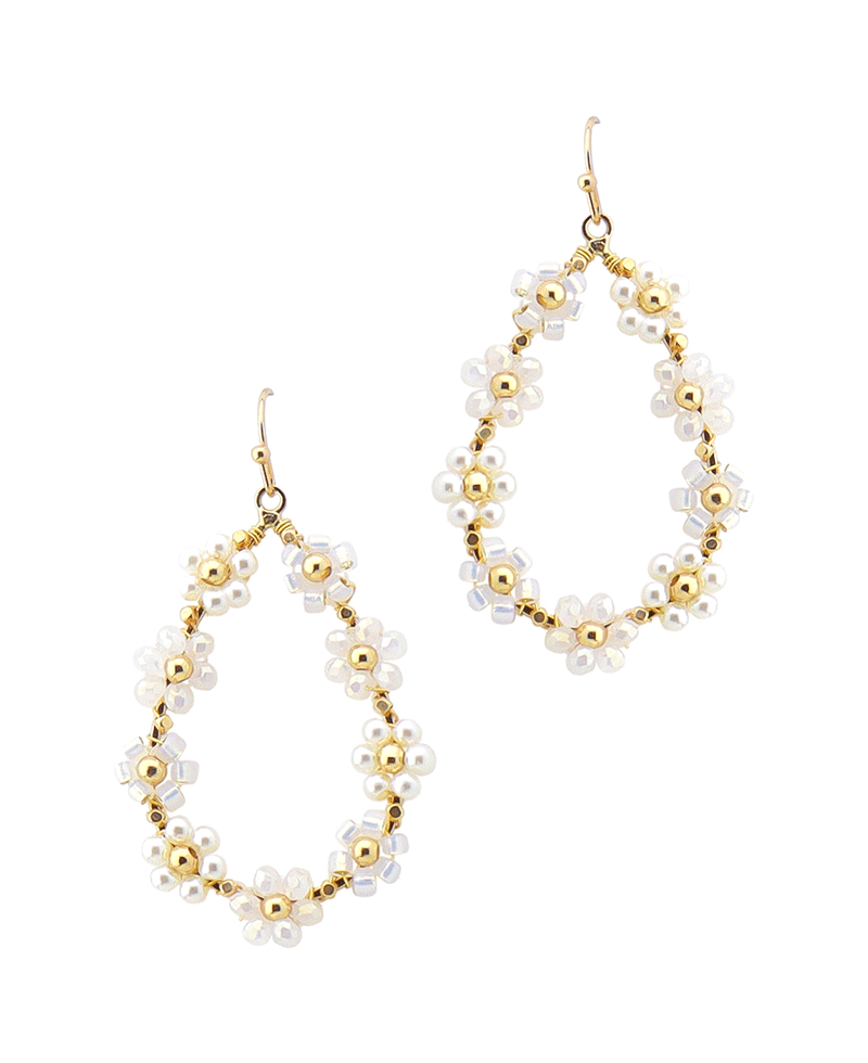 Flower Teardrop Earring