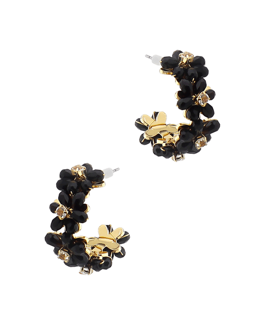 Flower Hoop Earring