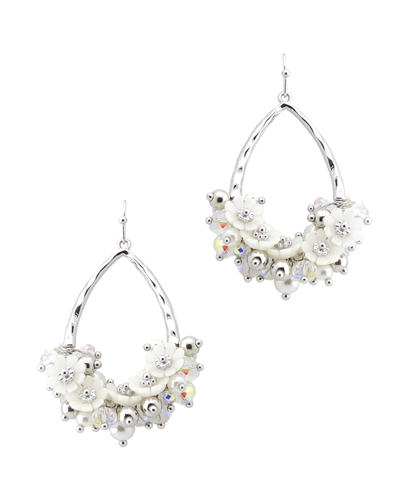 Flower Teardrop Earring