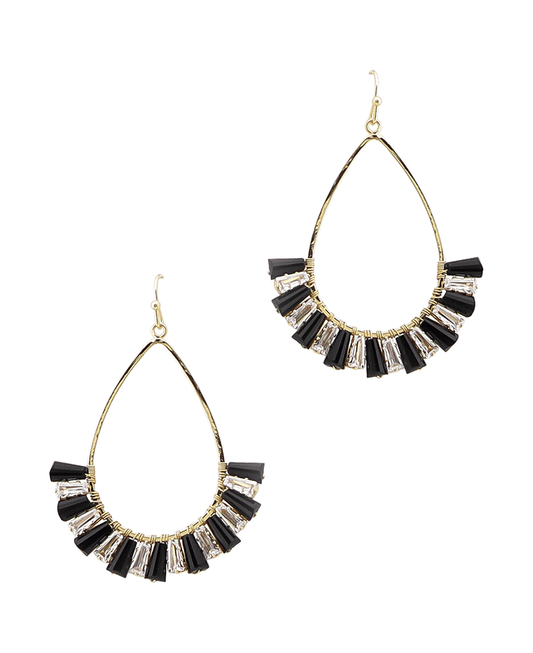 Multi Bead Teardrop Earring