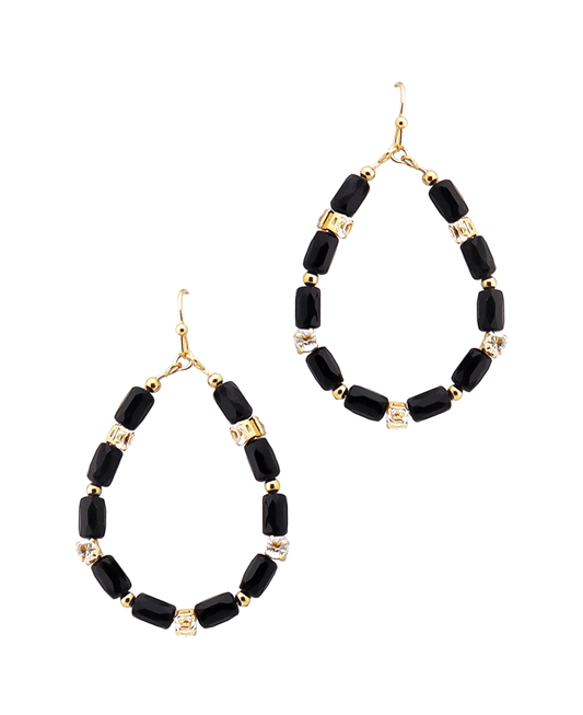 Multi Bead Teardrop Earring