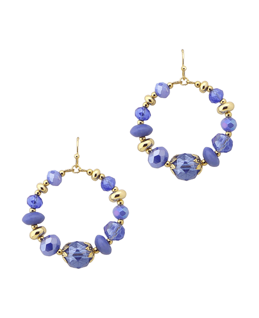 Multi Bead Round Earring