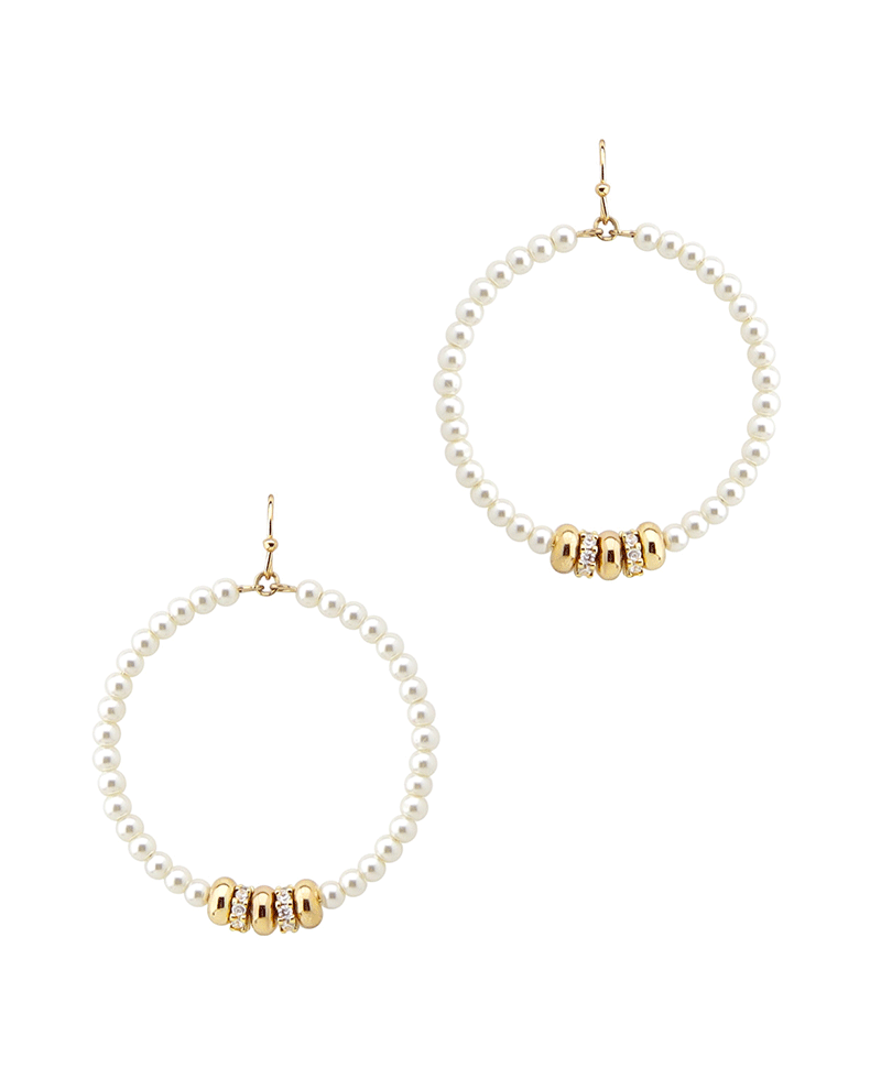 Pearl Round Earring