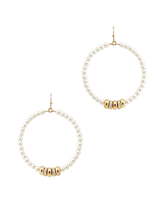 Pearl Round Earring
