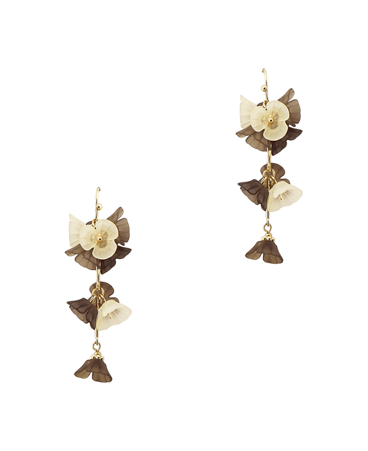 Multi Flower Drop Earring