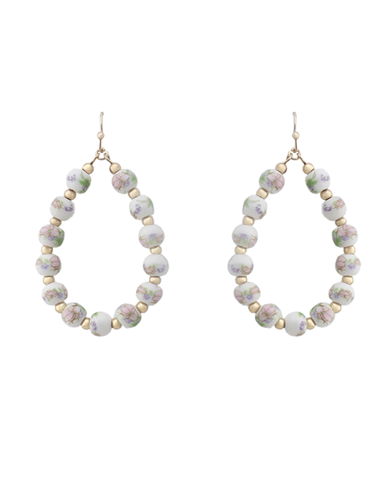 Teardrop Ceramic Earring