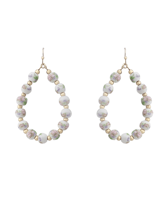 Teardrop Ceramic Earring