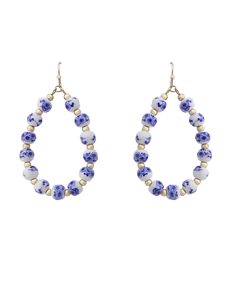 Teardrop Ceramic Earring