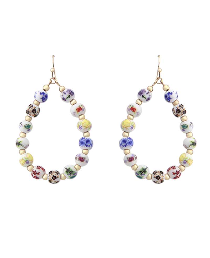 Teardrop Ceramic Earring