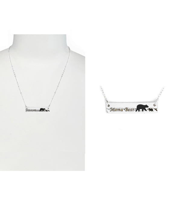 Mama Bear Bar Necklace