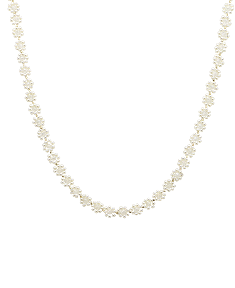 Glass Bead Flowers Chocker