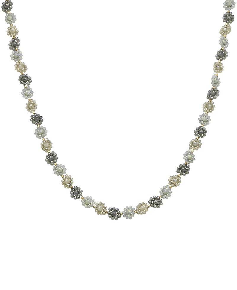 Glass Bead Flowers Chocker