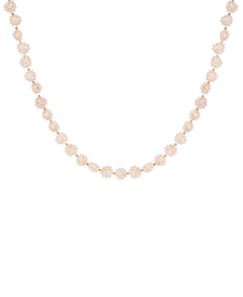 Glass Bead Flowers Chocker