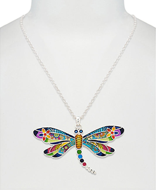 Dragonfly Print w/ Epoxy Necklace