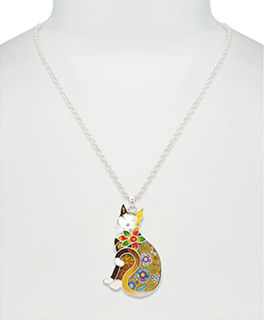 Cat Print w/ Epoxy Necklace