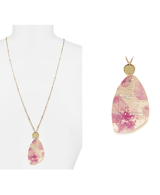Tie Dye Cork Necklace