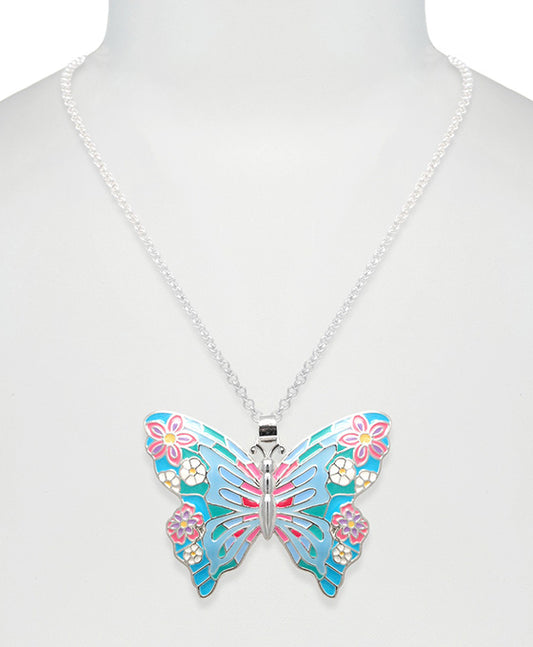 Butterfly Epoxy Necklace