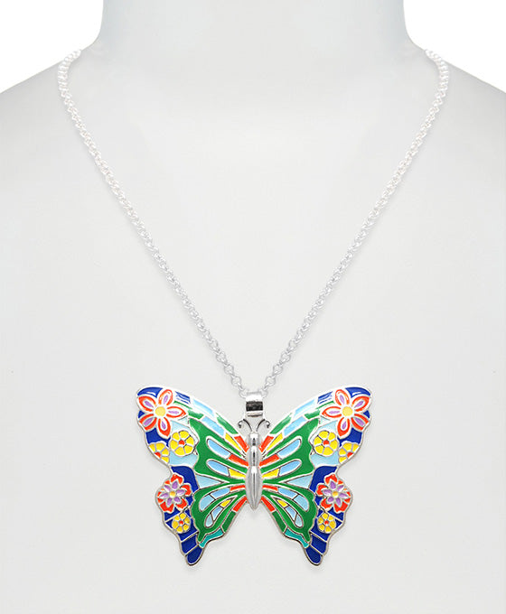 Butterfly Epoxy Necklace