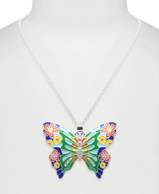 Butterfly Epoxy Necklace