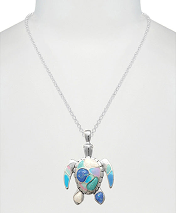 Turtle Opal w/ Epoxy Necklace