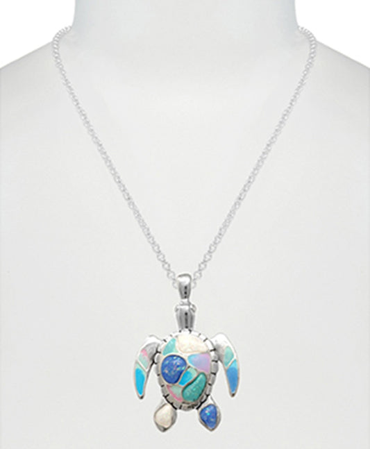 Turtle Opal w/ Epoxy Necklace