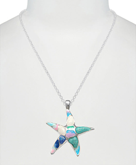 Starfish Opal w/ Epoxy Necklace