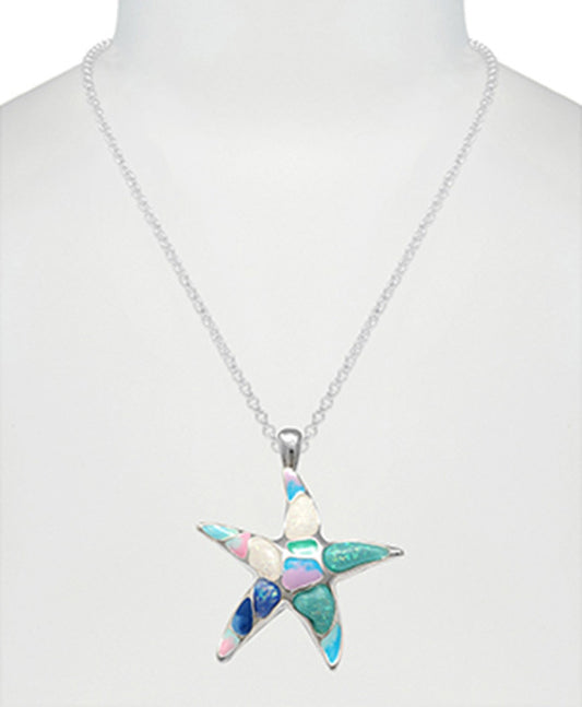 Starfish Opal w/ Epoxy Necklace