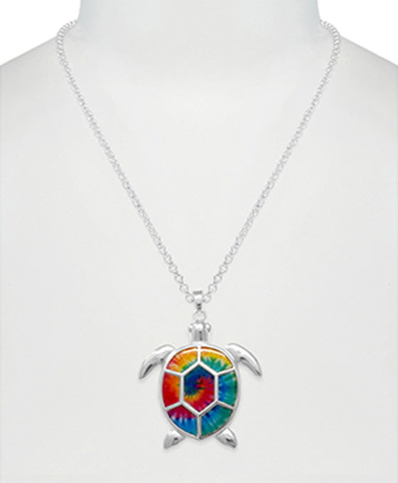 Turtle Tie-Dye Necklace