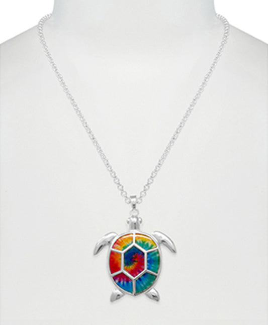 Turtle Tie-Dye Necklace