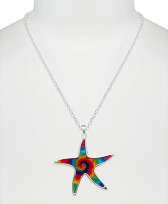 Starfish Tie-Dye Necklace
