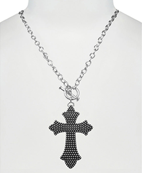 Lord's Prayer Cross Necklace