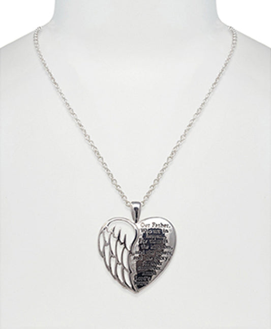 Lord's Prayer Wing Necklace