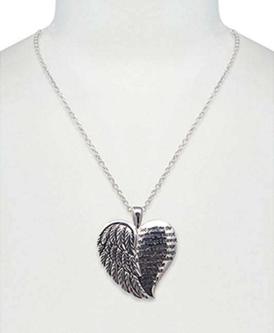 Serenity Prayer Wing Necklace