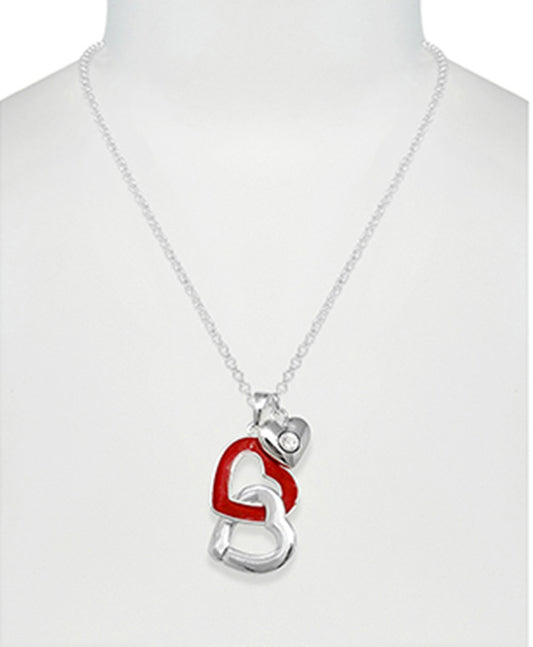 Heart Charm w/ Epoxy Necklace