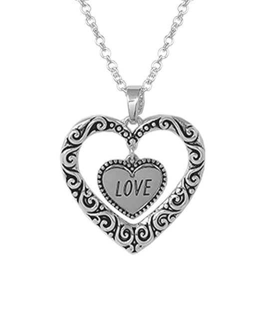 Love Heart Dangling Necklace