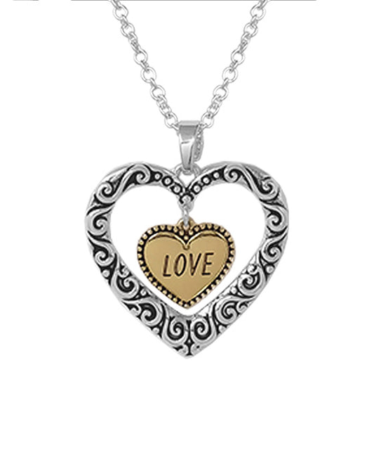 Love Heart Dangling Necklace