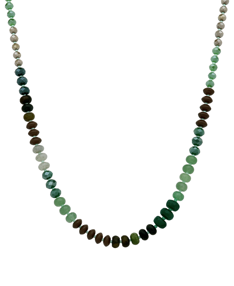 Multi Bead Short Necklace